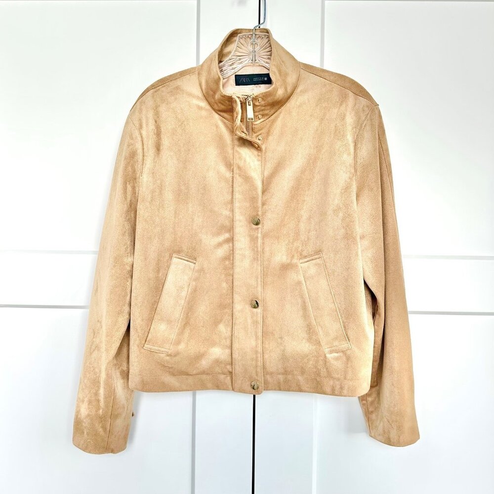 Zara Faux Suede Jacket - Size Small